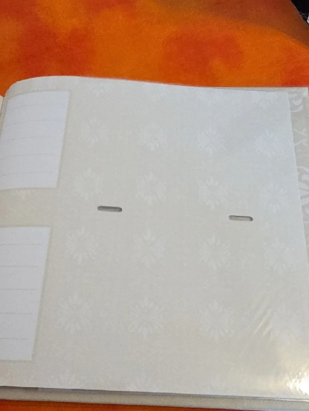 Fetco Elegant Ivory Decorative Photo Album Wedding 4x6 Photos Silver Accents